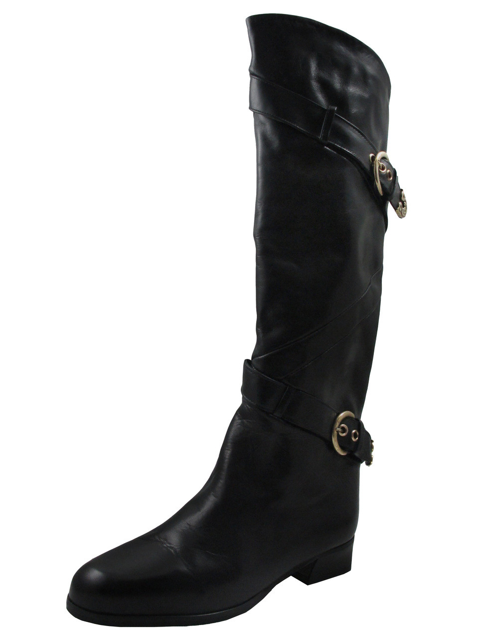 black italian leather boots