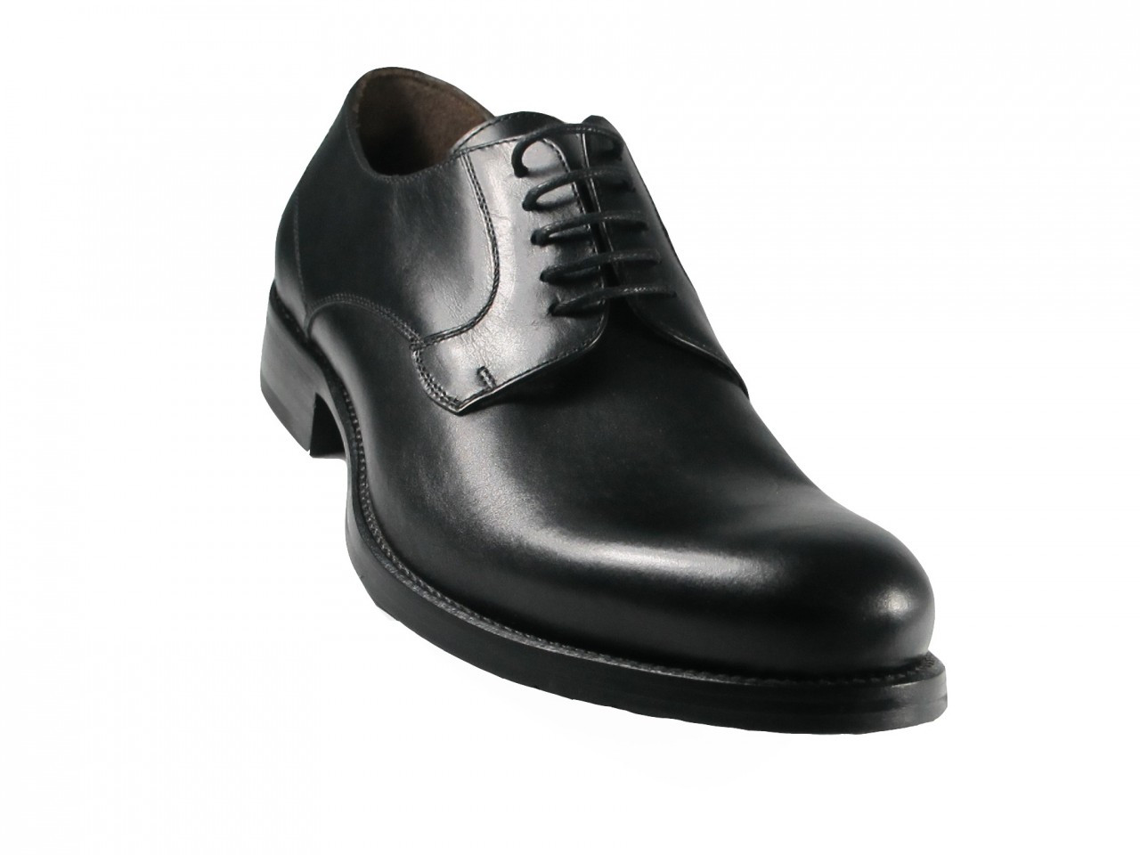 mens black leather lace up shoes