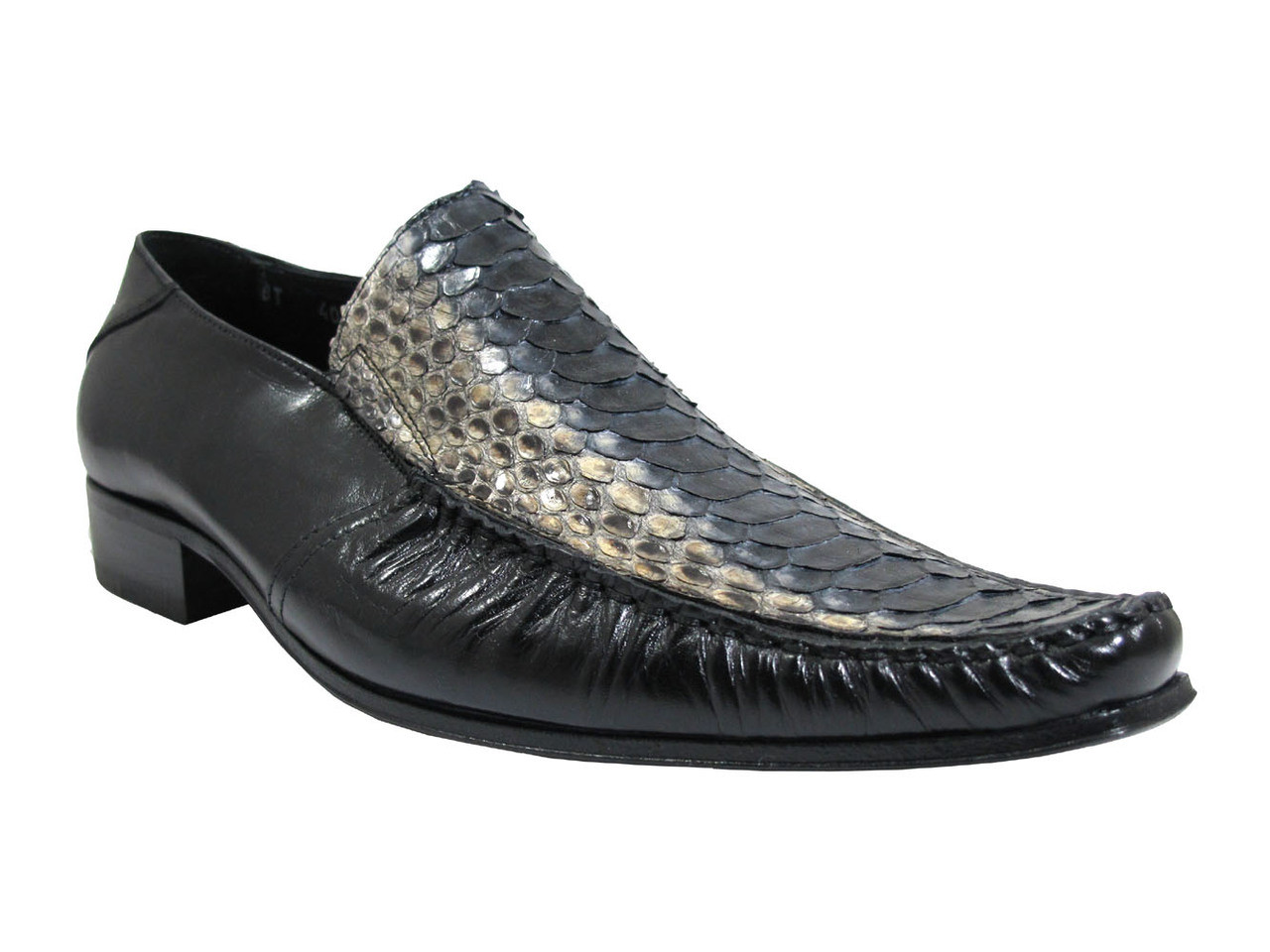 snakeskin shoes slip on