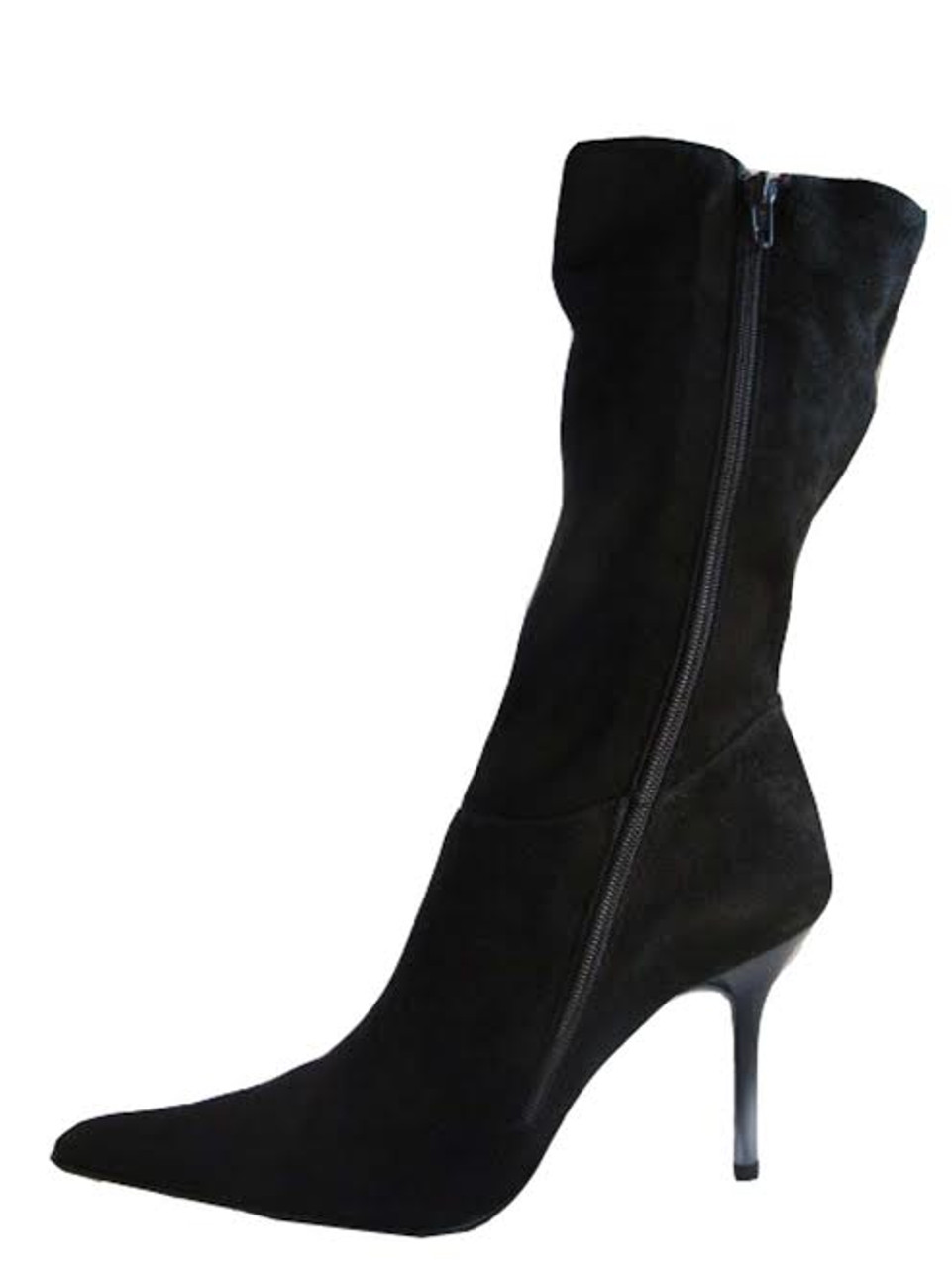 womens black suede boots