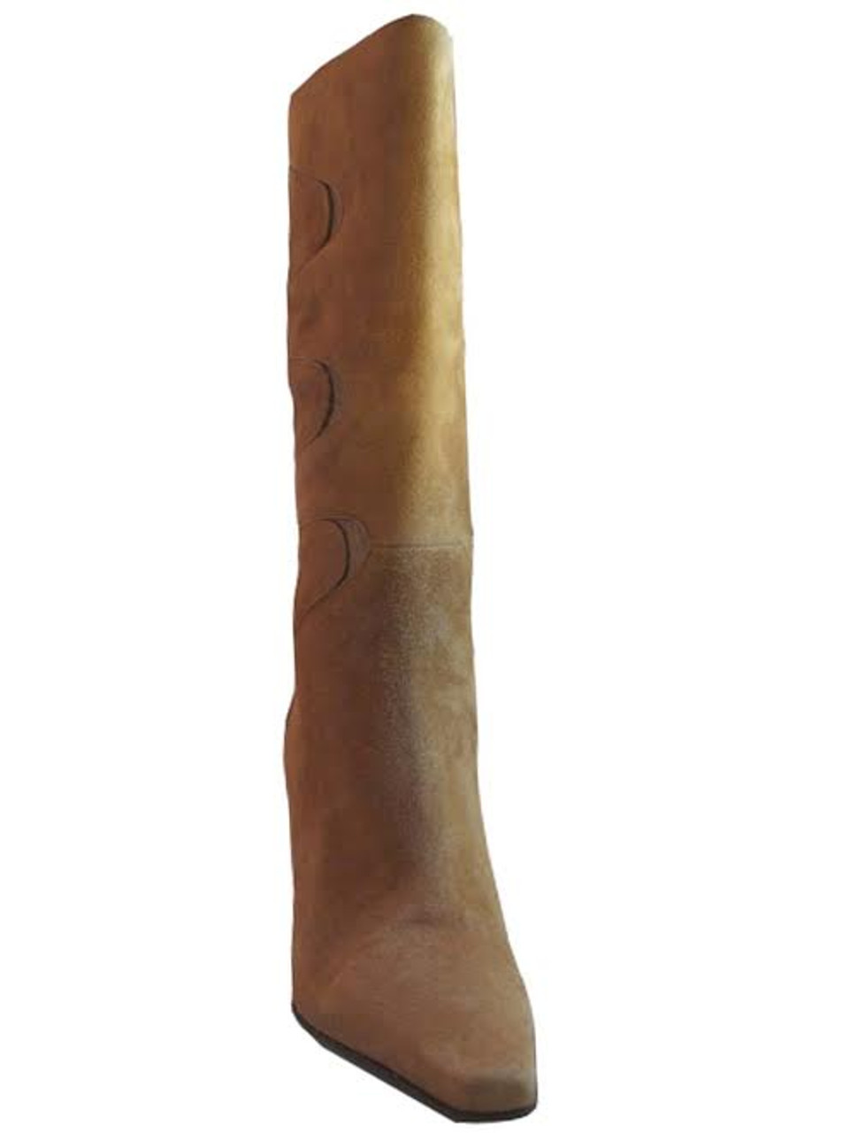 tan knee high boots suede