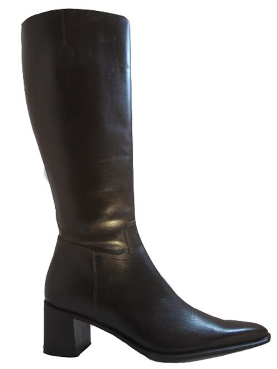 medium heel knee high boots