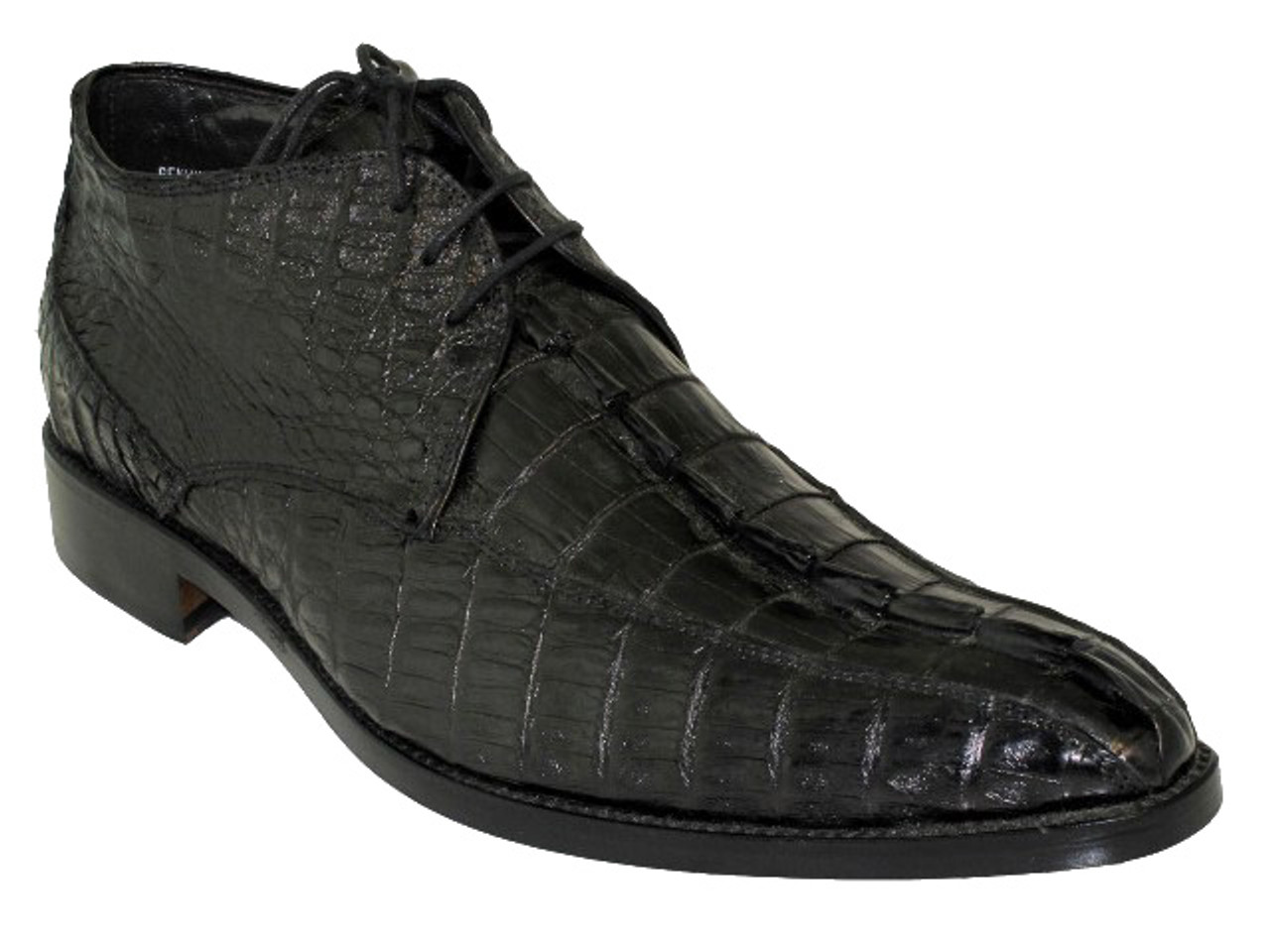 Double side Blue/BLACK Genuine Crocodile Leather Skin Men's