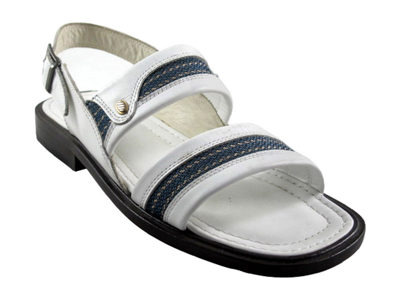 white sandals with backstrap