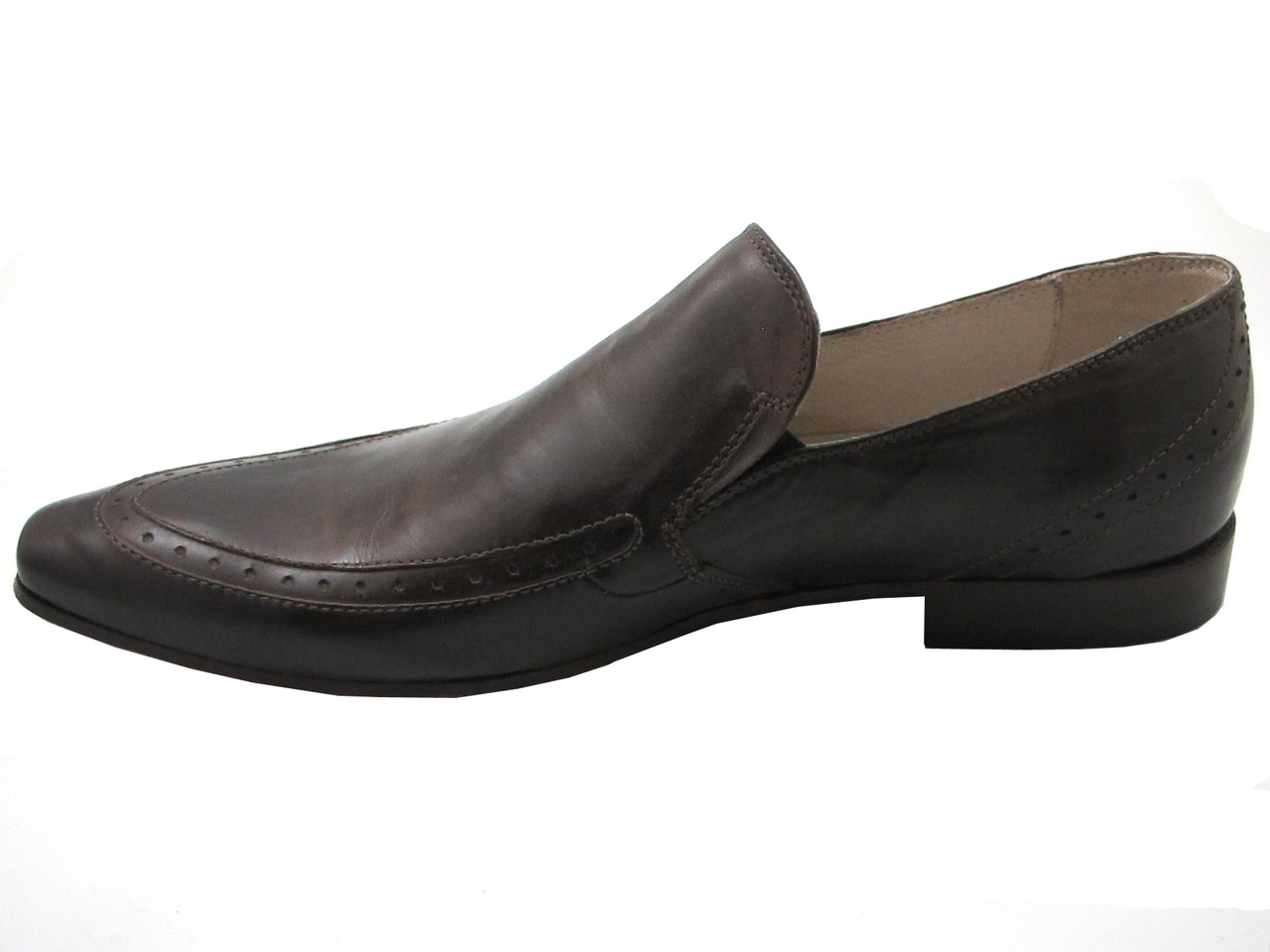 mens black leather slip on dress shoes