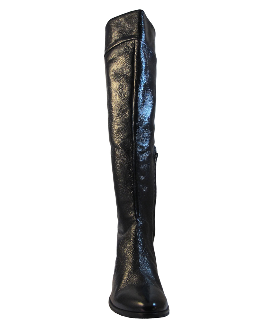 patent croc knee high cowboy boots