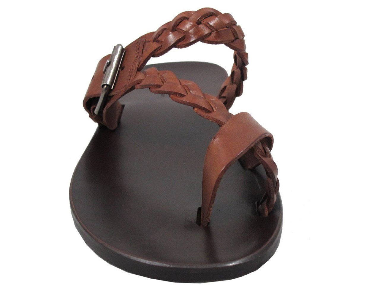 Davinci Men's Leather Italian Designer Sandals Black, Tan, White