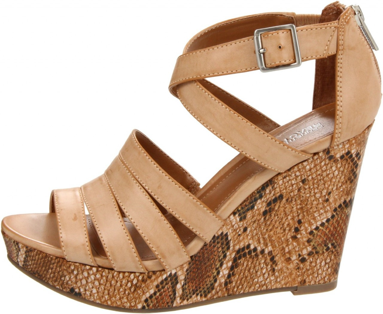 LAVRA Women's Double Buckle Sandals Flatform Cork Footbed Summer Slides |  eBay