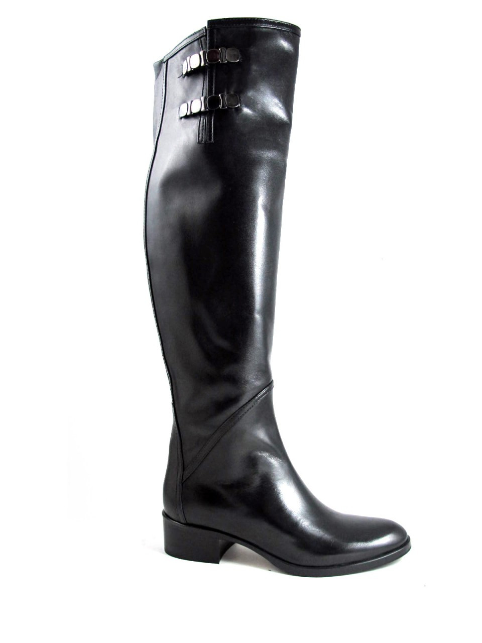 Le pepe Women's Flat Knee High Italian Dressy Boot 449467 Black