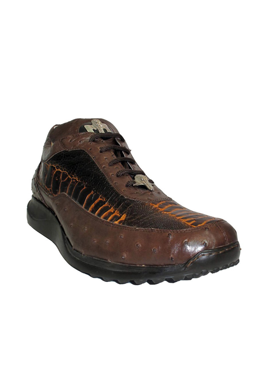 Men's Mauri shoe sneakers Ostrich leg/Ostrich belly/ croco 8900