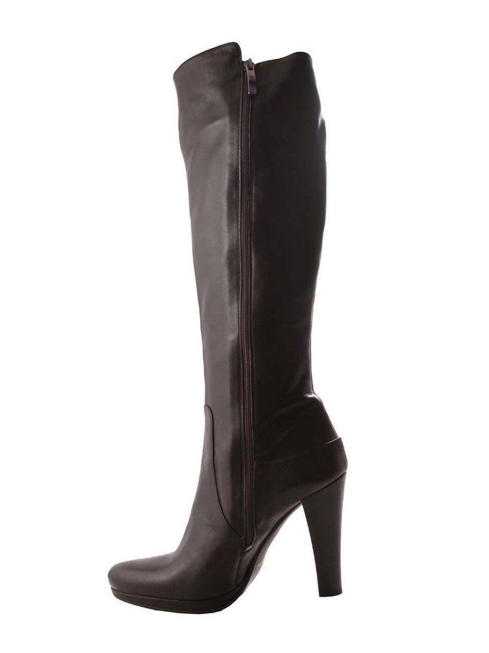 dark brown knee high boots