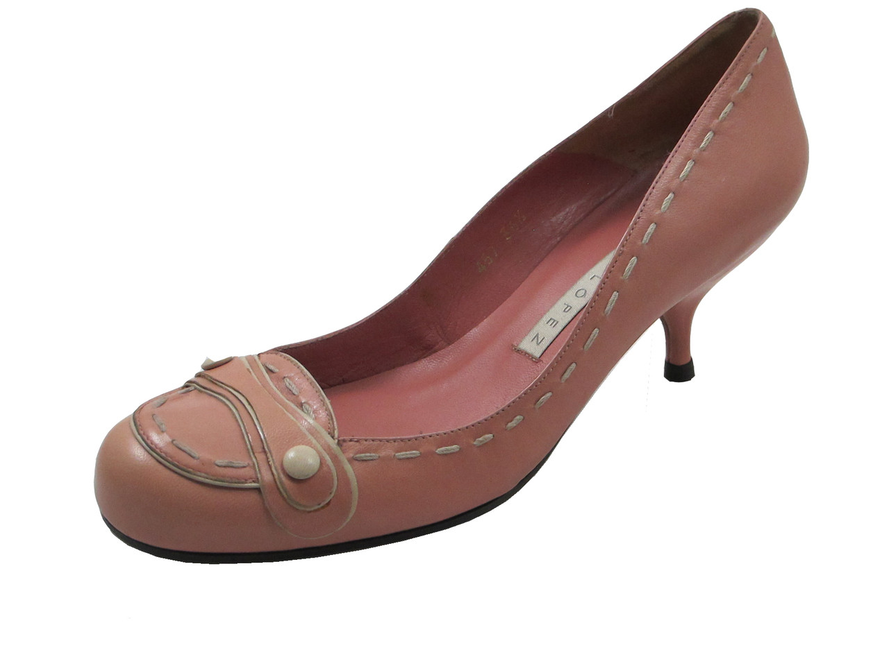 womens leather low heel shoes