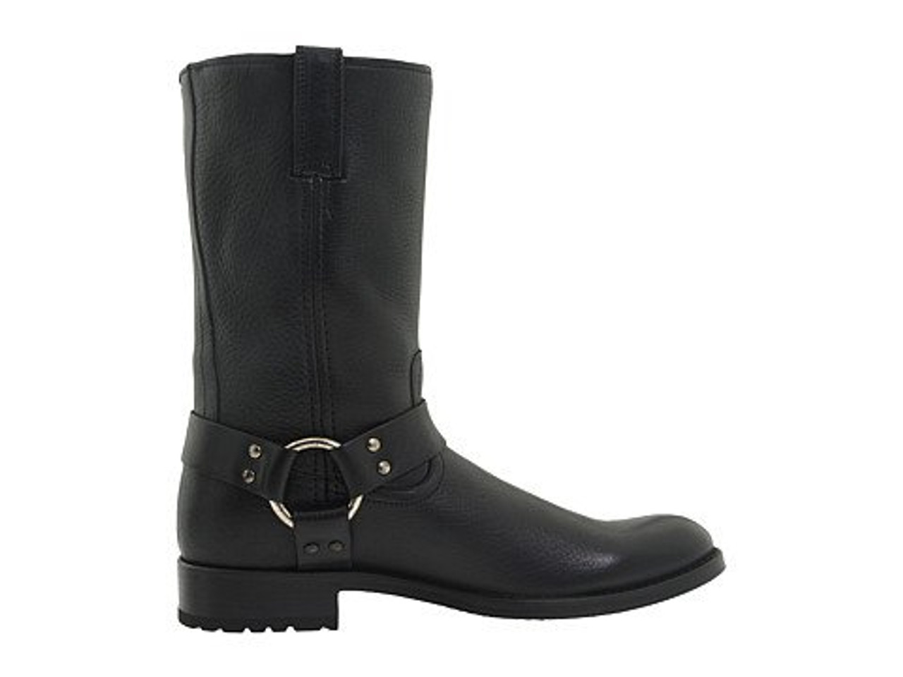 frye harness boots black