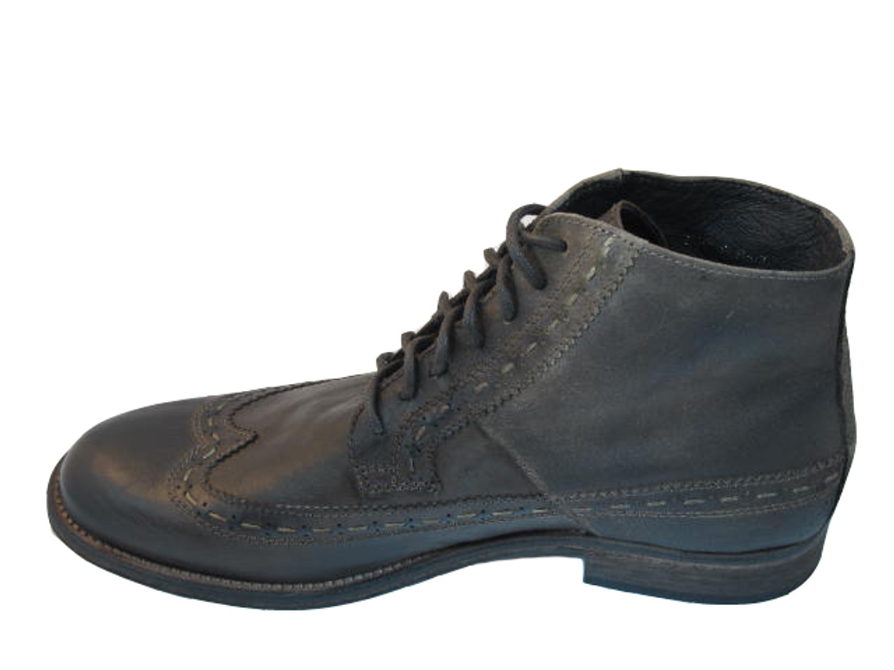 mens leather lace up ankle boots