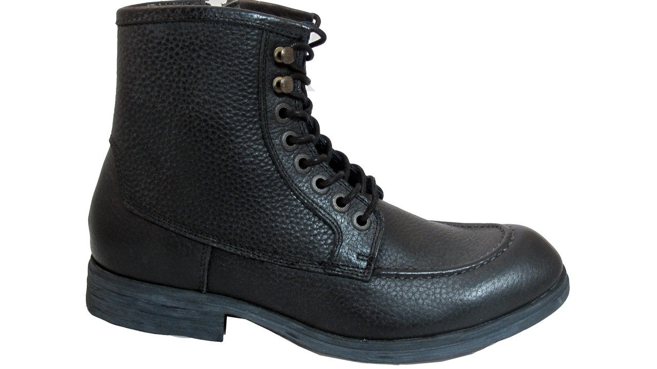 kenneth cole black leather boots