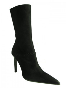 Women's Pointy Toe Suede Midcalf Boot By Antonio Eboli 4511