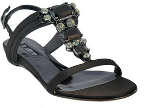 Barachini Designer 15205 Women Luxurious Italian Dressy Flat Sandals