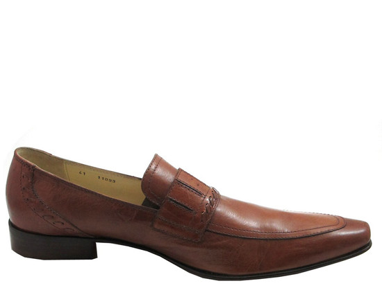 Giampiero Ncola 11093 Men's Italian Loafers, Brown