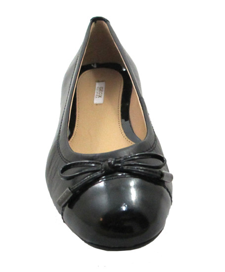 Geox Respira Donna Lola A - Patent Leather Flat Ballet shoes in Beige or Black