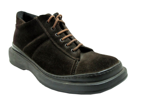 One Trackers Men's 2347 Sneaker Boot Suede, Brown and Black