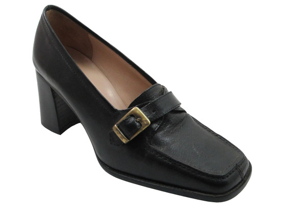 Davinci 106 Women's Italian Low Heel Black,Tan And White