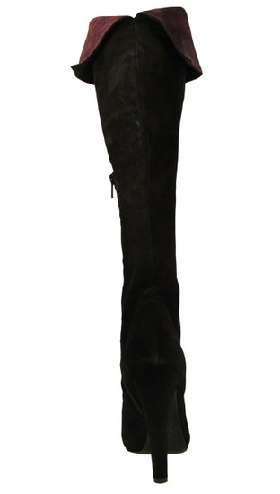 Giardino Principi Women's 4167 Italian  High Heel Party Suede over the Knee boot