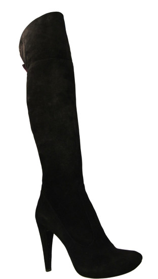 Giardino Principi Women's 4167 Italian  High Heel Party Suede over the Knee boot