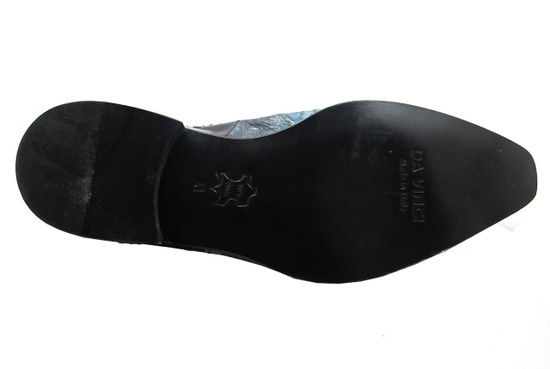 Davinci designer Men's Dressy Italian Slip-on Unique print leather 2511
