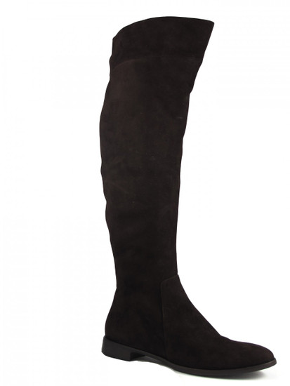 Julie Dee 4467 Women's Italian Designer  Knee-High Flat Leather Boot