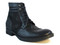 Doucal's 1093 Men's Italian Leather/Suede Boots, Black