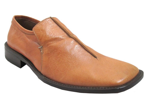 Davinci Men's 5009 Slip-on Square Toe Italian Leather Shoes