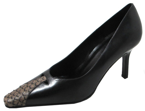 Women's Davinci Italian Dressy/Casual Leather Shoes 4104 Tan and Black