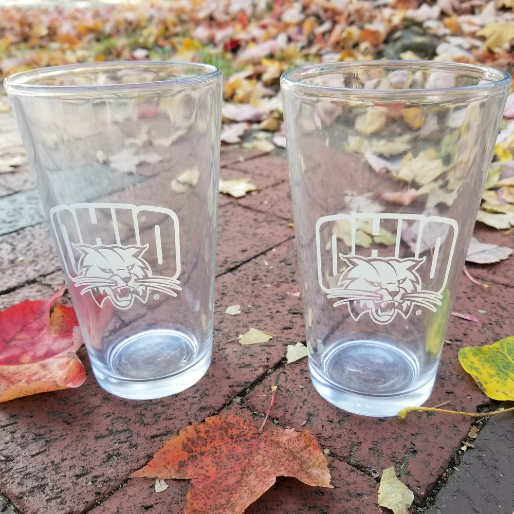 OHIO ATTACK CAT PINT GLASS SET