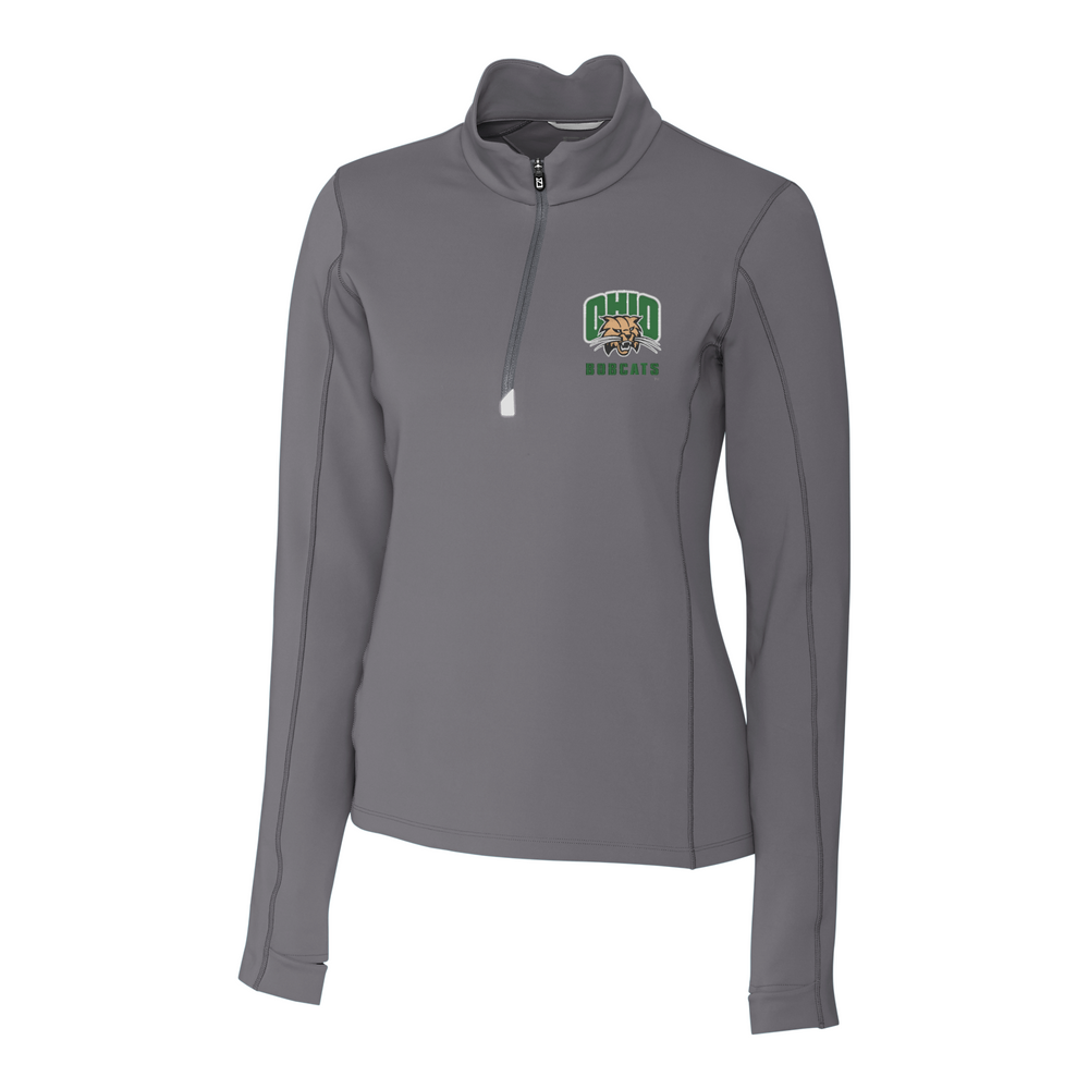 Cutter & Buck Traverse Stretch Quarter Zip Womens Pullover - Cutter & Buck