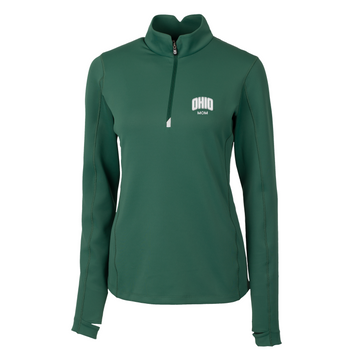 CUTTER & BUCK WOMENS TRAVERSE STRETCH QUARTER ZIP