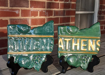 ATHENS BLOCK STATE PLATE-LARGE