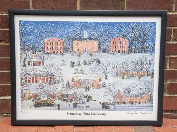 WINTER AT OHIO UNIVERSITY PRINT