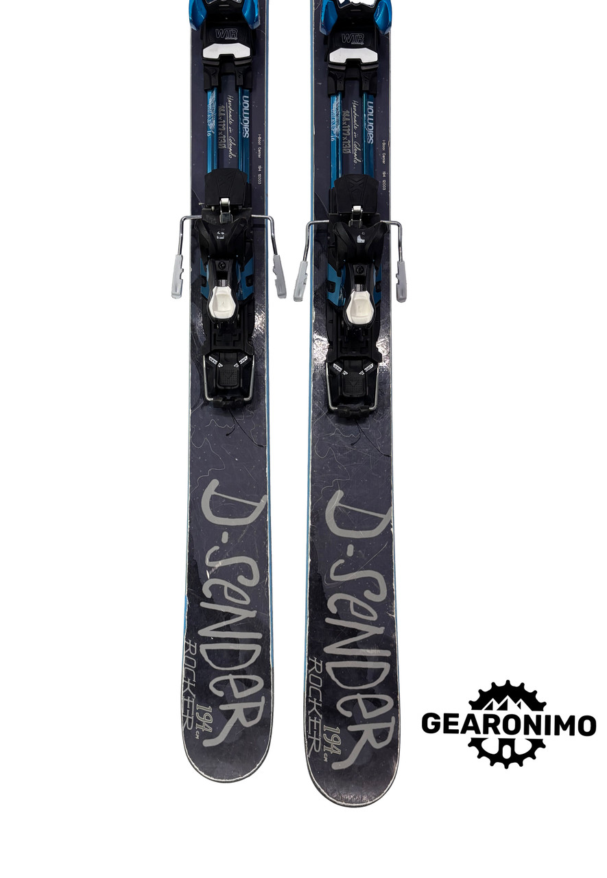 Fatypus D-sender Rocker Skis with Salomon guardian 16 frame