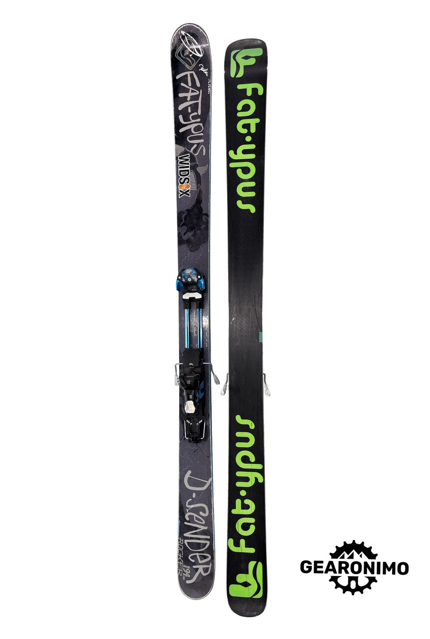 Fatypus D-sender Rocker Skis with Salomon guardian 16 frame