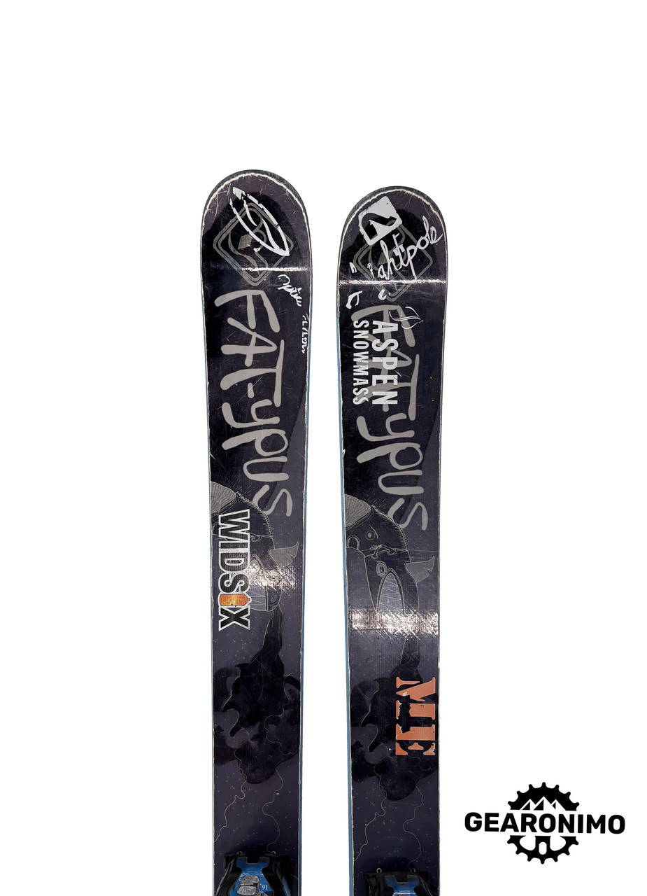 Fatypus D-sender Rocker Skis with Salomon guardian 16 frame