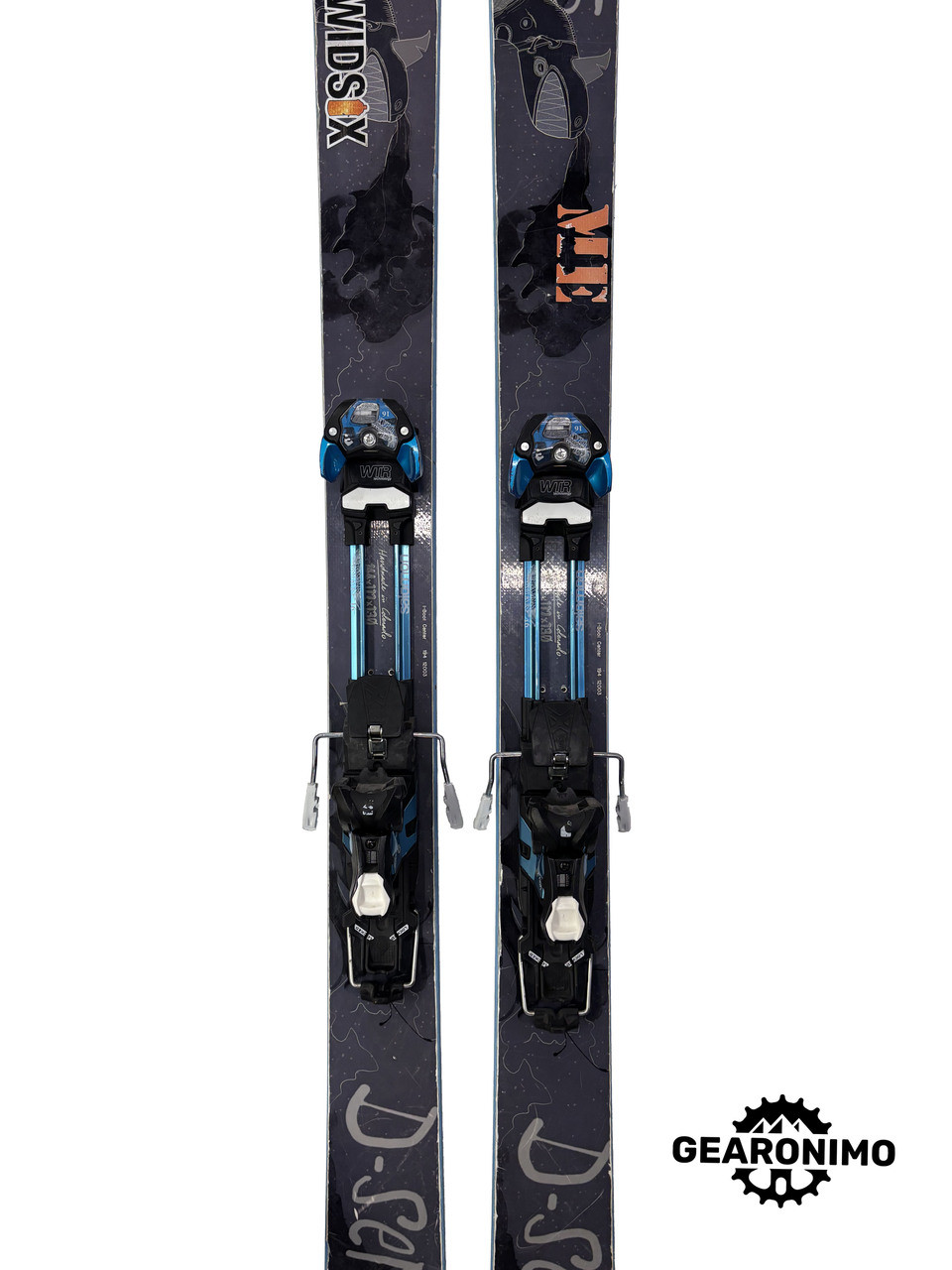 Fatypus D-sender Rocker Skis with Salomon guardian 16 frame