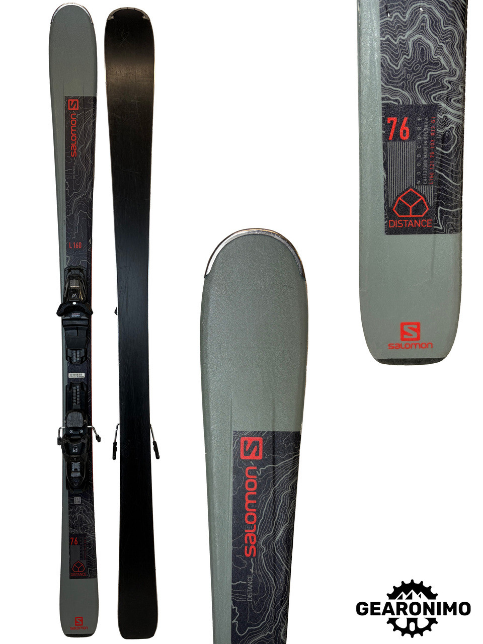 Salomon Distance 76 w/ Salomon 3m10 Bindings Salomon Distance 76 w/ Salomon 3m10 Bindings