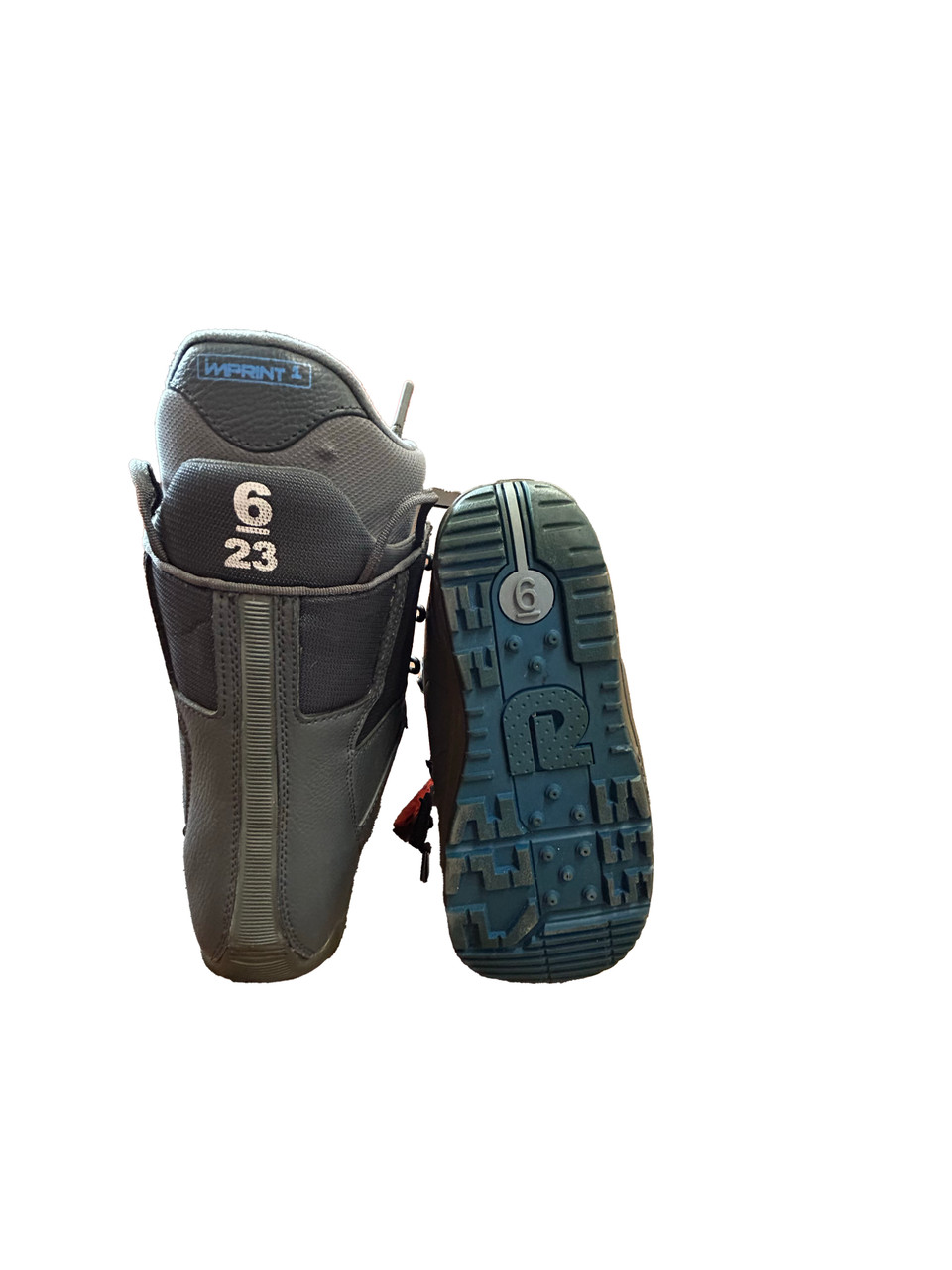 Burton Progression lace up Womens snowboard boot- Grey/blue