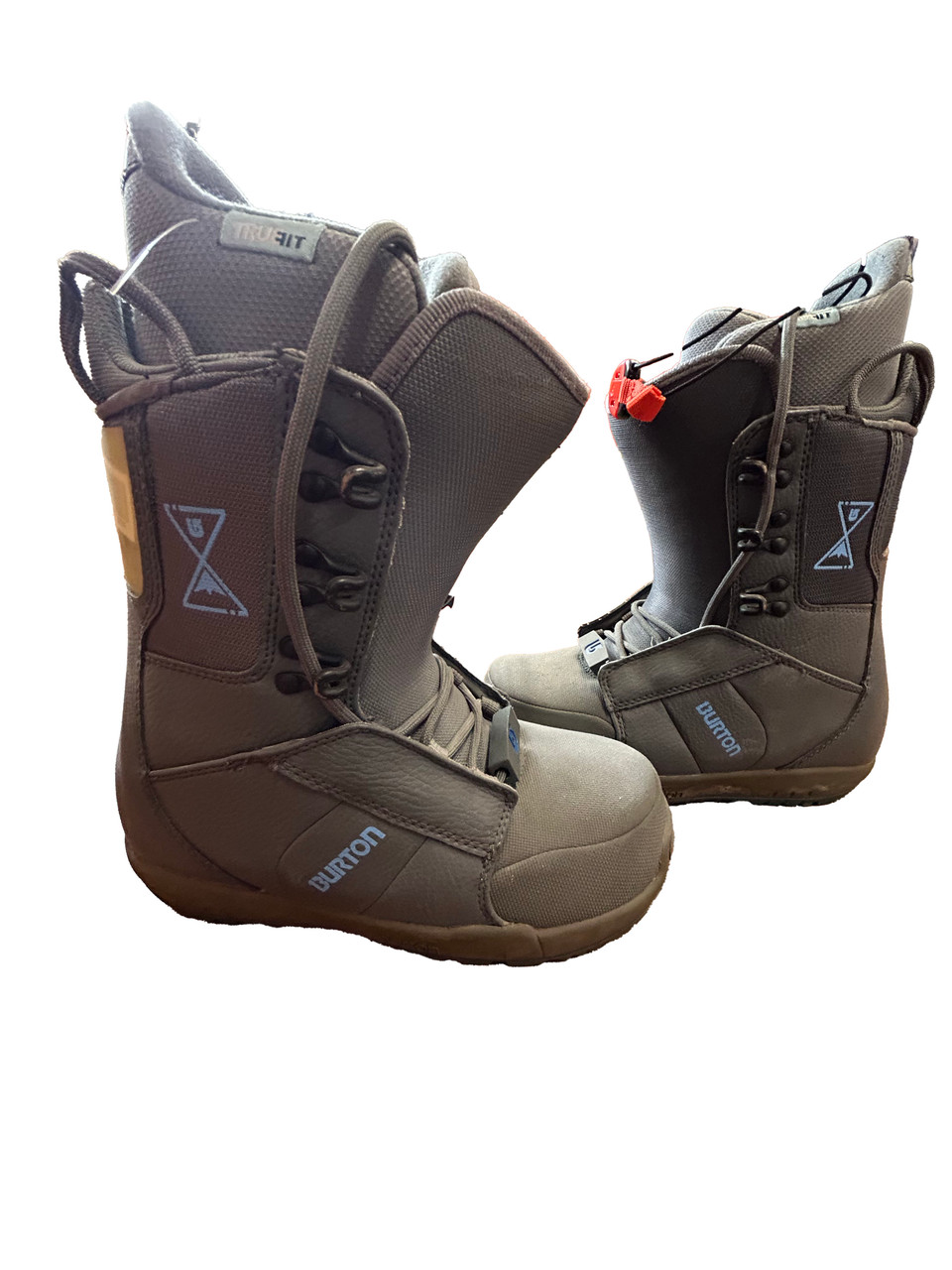 Burton Progression lace up Womens snowboard boot- Grey/blue