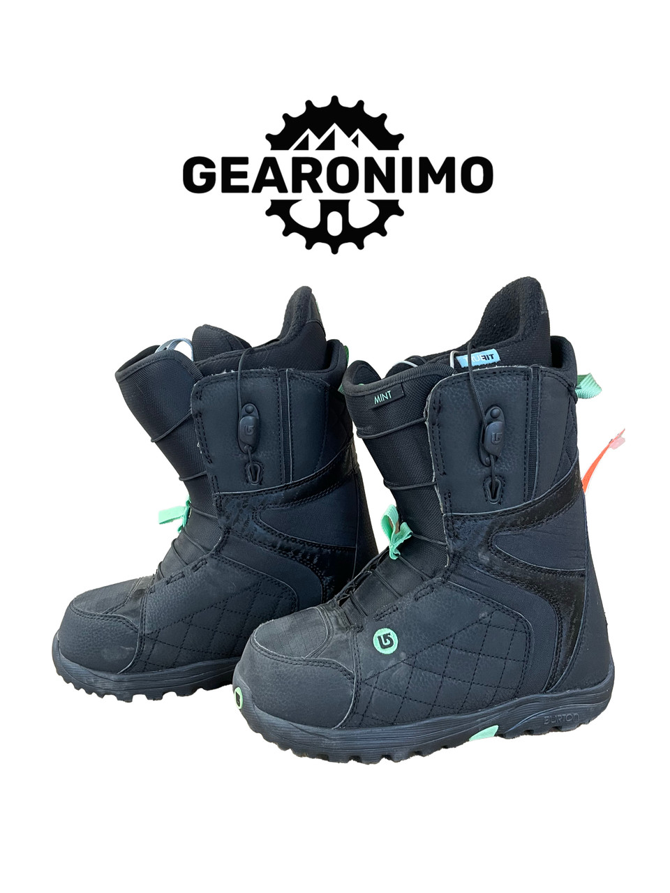 Burton Mint WNS Quicklace Teal and Black Snowboard Boots