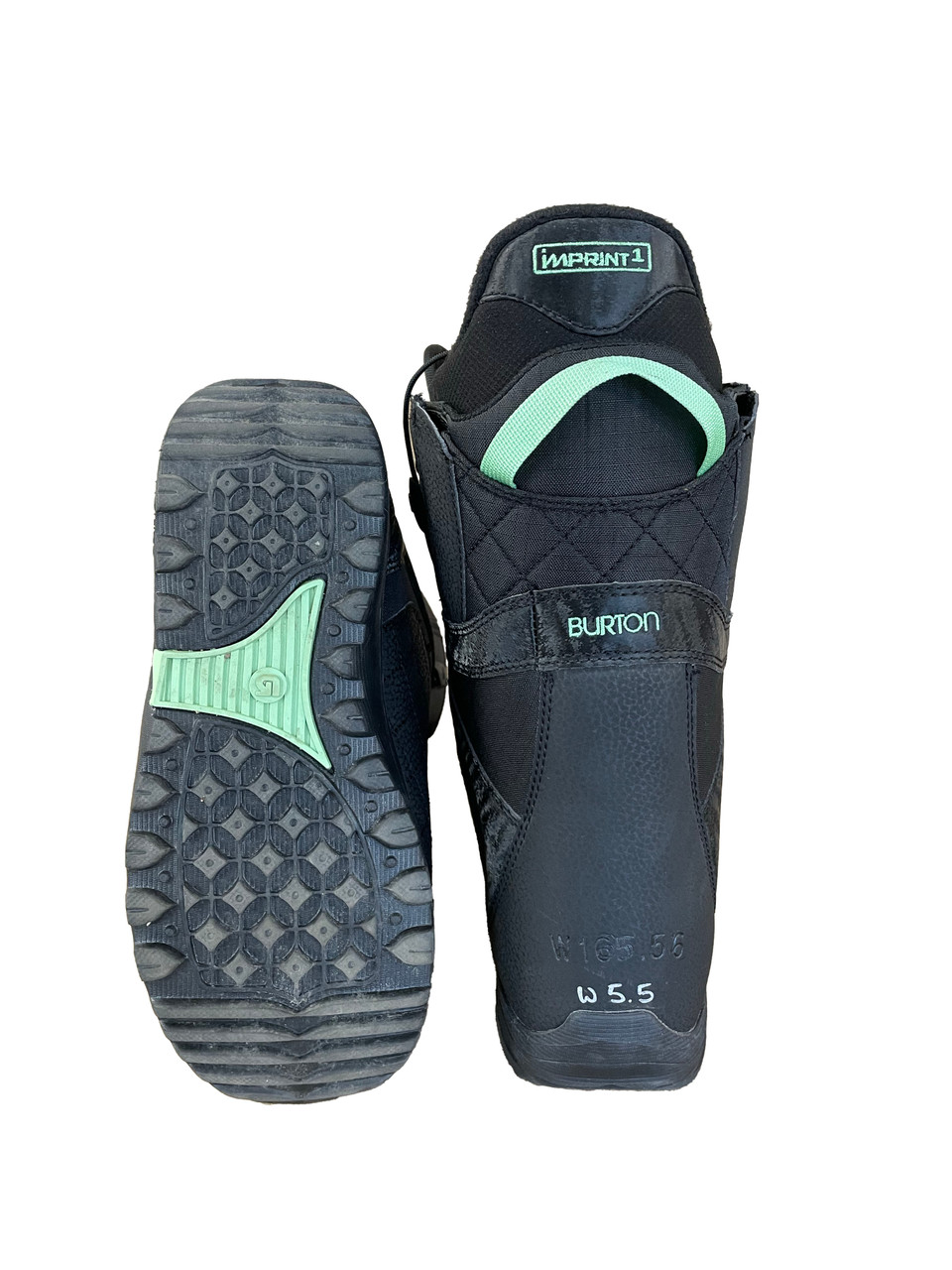 Burton Mint WNS Quicklace Teal and Black Snowboard Boots