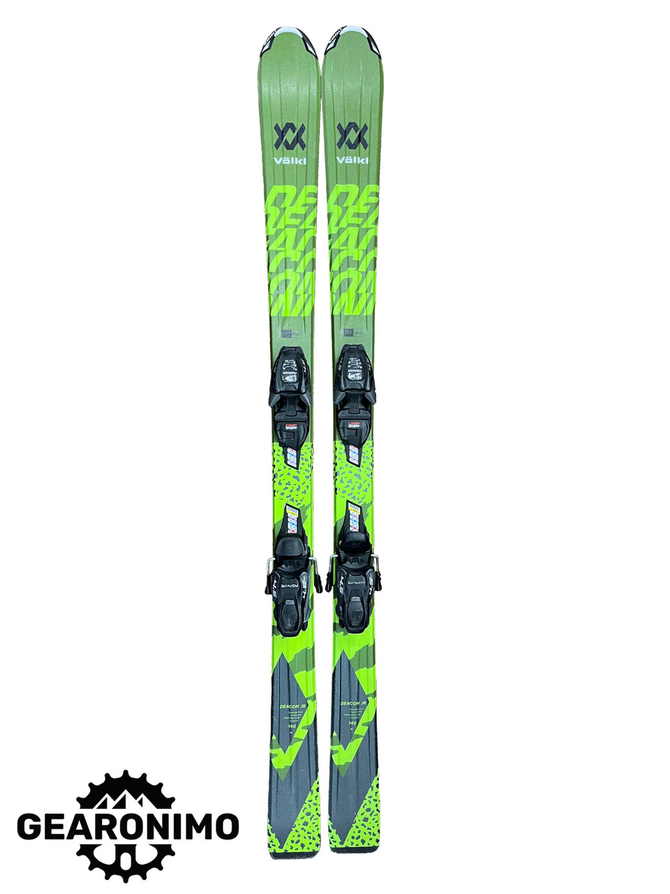 Volkl Deacon Jr ski with Grip Walk bindings