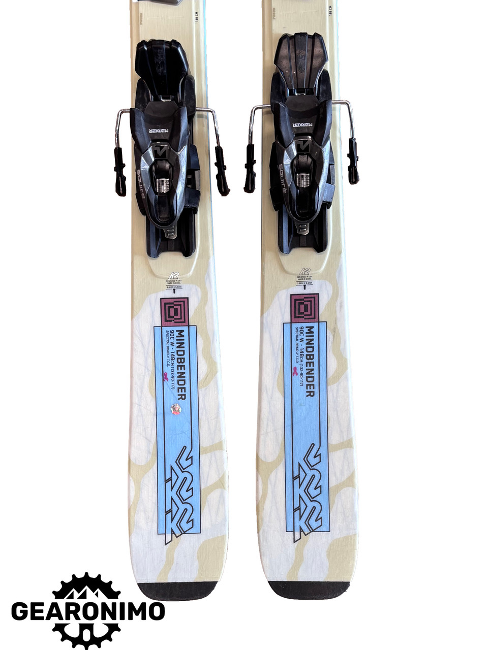 K2 Mindbender 90c W With Marker Squire Bindings -148cm K2 Mindbender 90c W With Marker Squire Bindings -148cm
