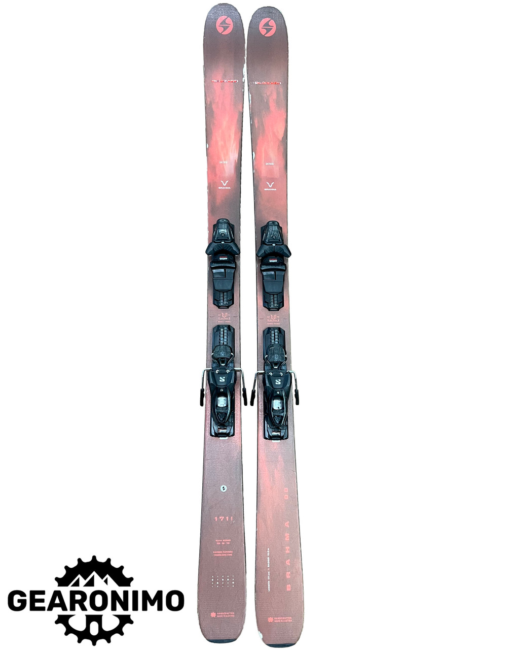 Blizzard Brahma 88 Skis with Salomon M11 Bindings – 171cm