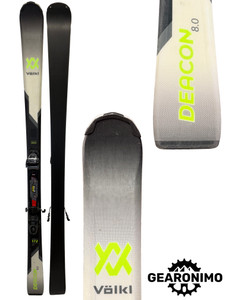 Volkl Deacon 8.0 Skis With Marker FDT 10 Bindings (Multiple Sizes)